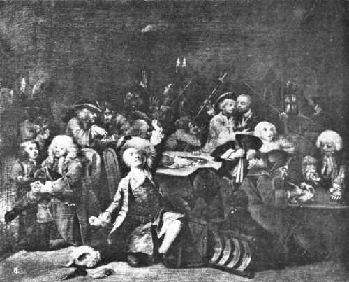 In the Club at White's Coffee House, 1733