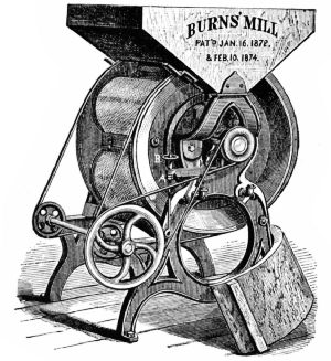 Burns Granulating Mill, 1872–74